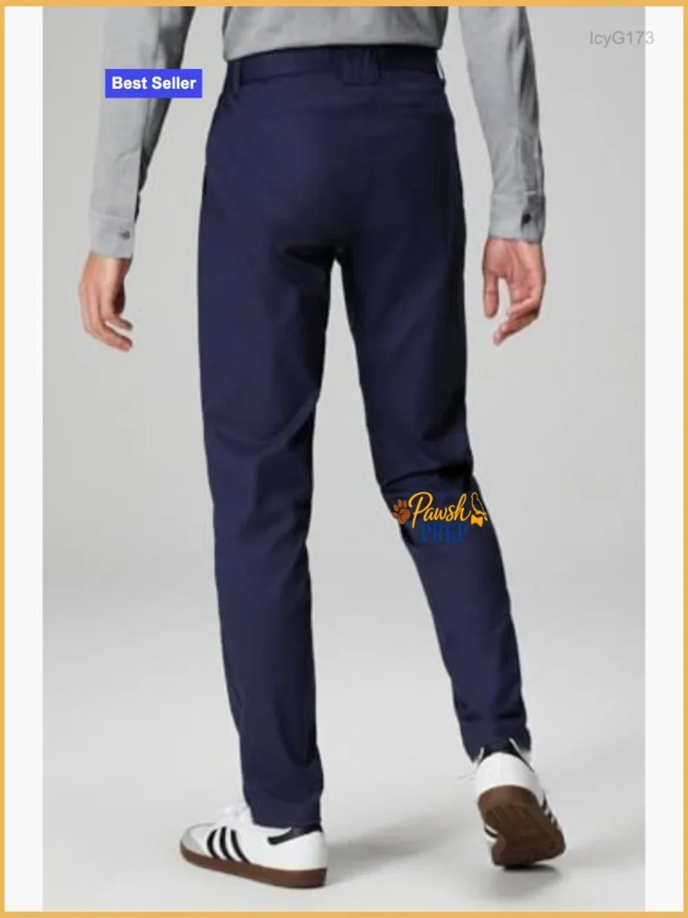 Men's Buttery Soft Chino Pants Slim Fit Mid Rise Zip Pockets